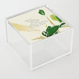 "One Day You Will Look Back And Find: You Were Growing In Ways You Could Not See At The Time." Acrylic Box