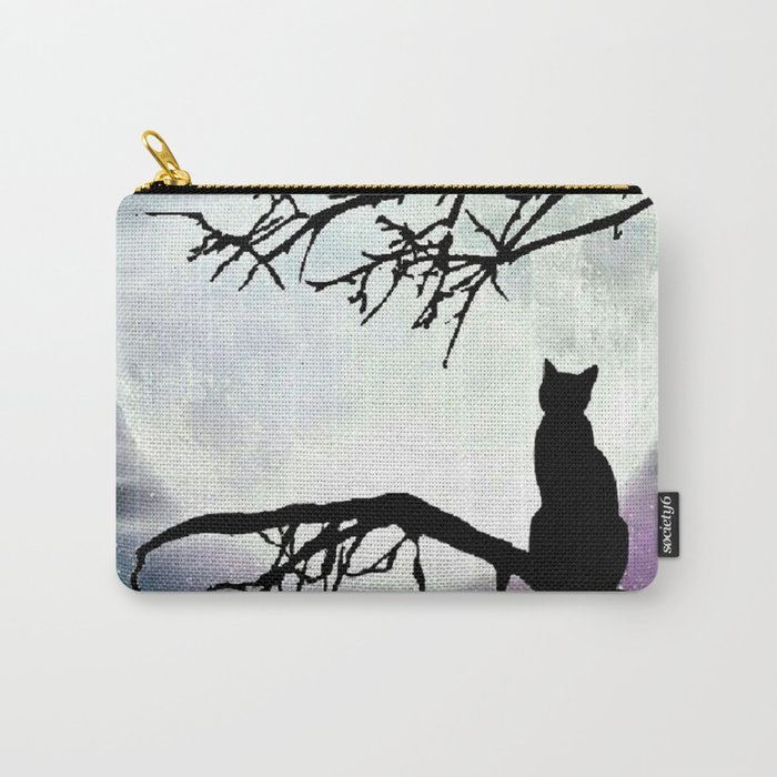 gato y paisaje Carry-All Pouch