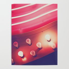 Pink Neon Glow Poster