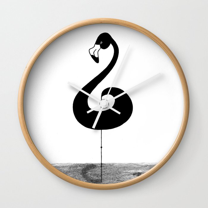 Musical Flamingo Wall Clock