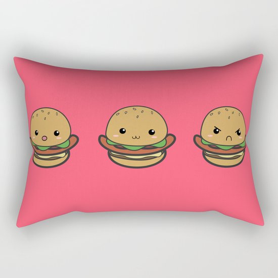 Cute Hamburguer Rectangular Pillow