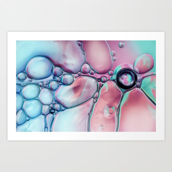Oil & Water Splash Art Print