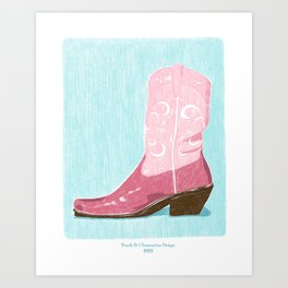 Cowgirl Boot Art Print