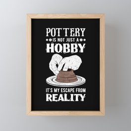 Pottery Supplies Escape Hobby Ceramic Artist Gift Framed Mini Art Print