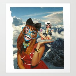Biffles Art Print | Pop Surrealism, Collage, Funny, People 