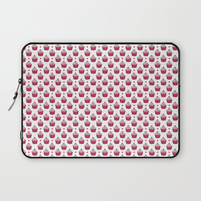 Pink Cup Cakes Laptop Sleeve