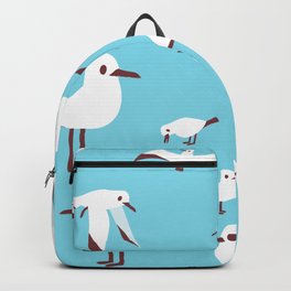 Seagulls Around You Backpack | Oil, Family, Seagullspattern, Seagulls, Watercolor, Graphicdesign, Bluesky, Clouds, Colorful, Giftideas 
