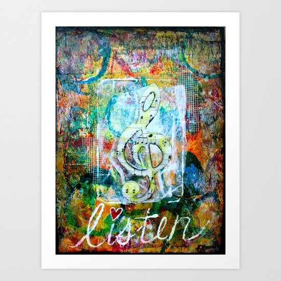 Listen Art Print