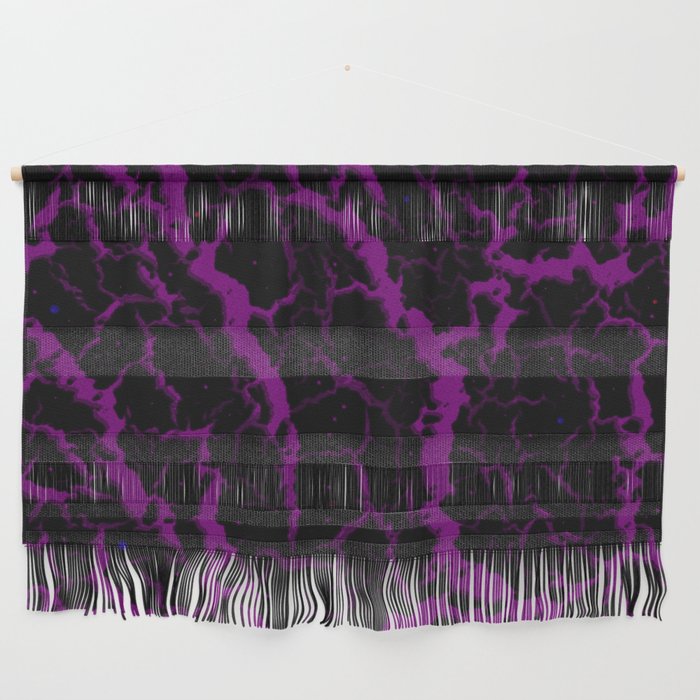 Cracked Space Lava - Purple Wall Hanging