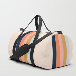 Retro stripes #2 Duffle Bag | Geometric, Simple, Digital, Stripes, Beach, Lines, Stripe, 60S, Pattern, Abstract 
