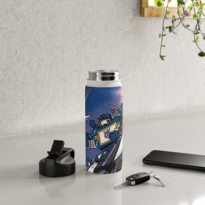 Transformers Poster Water Bottle by Mallory Cordova