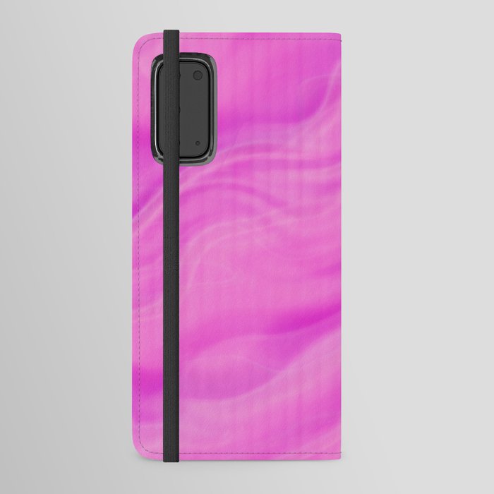 Bright wavy violet pink Android Wallet Case