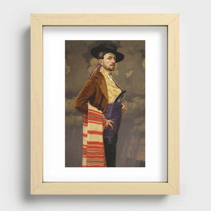 Self Portrait 1911 - Edward Okuń Recessed Framed Print