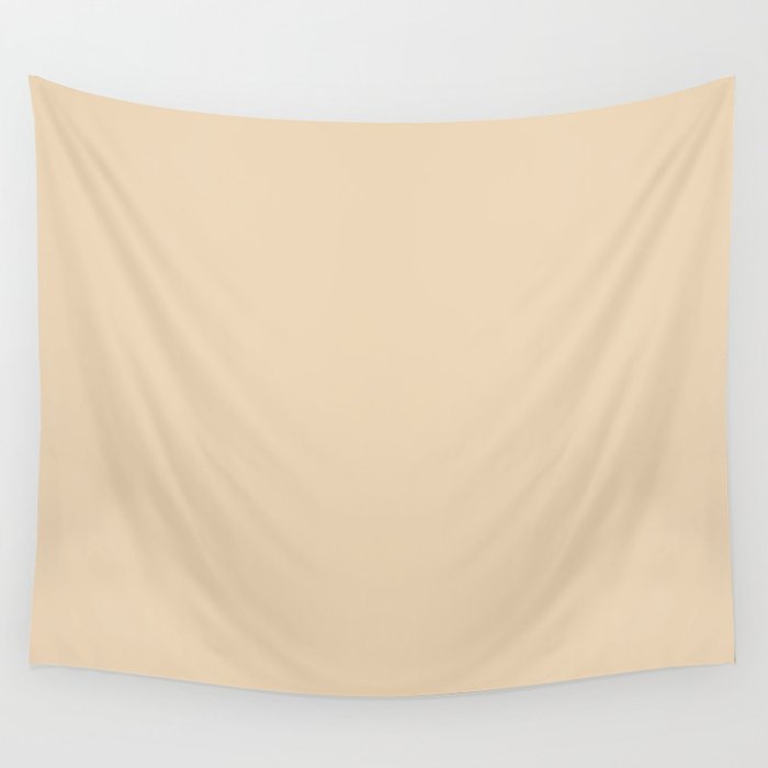 Neutral Warm Ivory Cream Solid Color Pairs PPG Sugared Pears PPG1088-3 - Single Shade Hue Colour Wall Tapestry