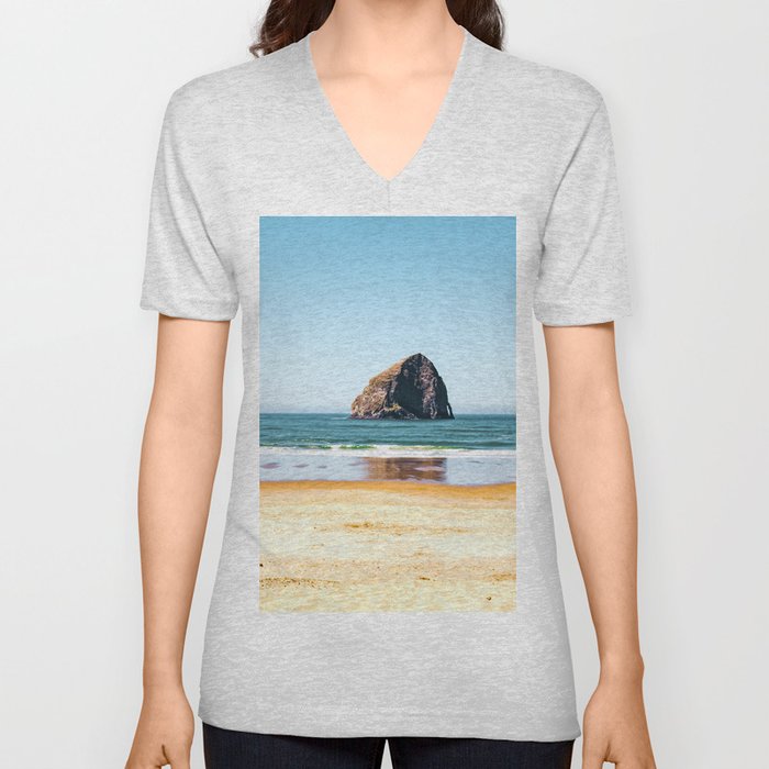 Oregon Coast | Cape Kiwanda | Landscape Photography V Neck T Shirt