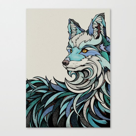 Berlin Fox Canvas Print