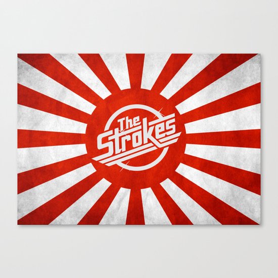 The Strokes Logo Welcome To Japan Canvas Print