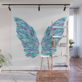 Blue Angel Wings Wall Mural