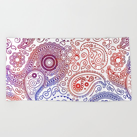 Vintage Pattern I Beach Towel