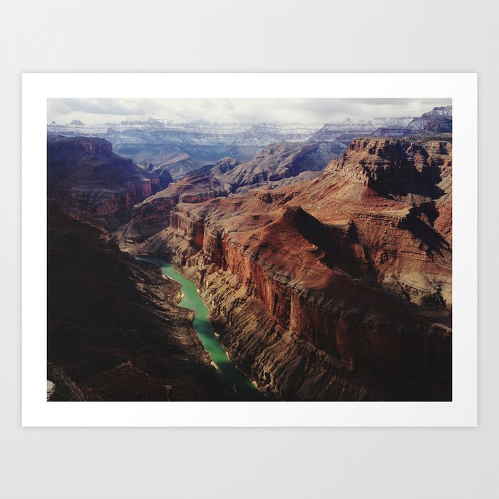 The Colorado Runs Through Marble Canyon Art Print