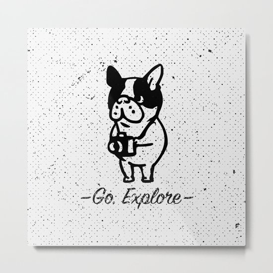 GO EXPLORE Metal Print