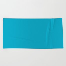 True Turquoise Beach Towel