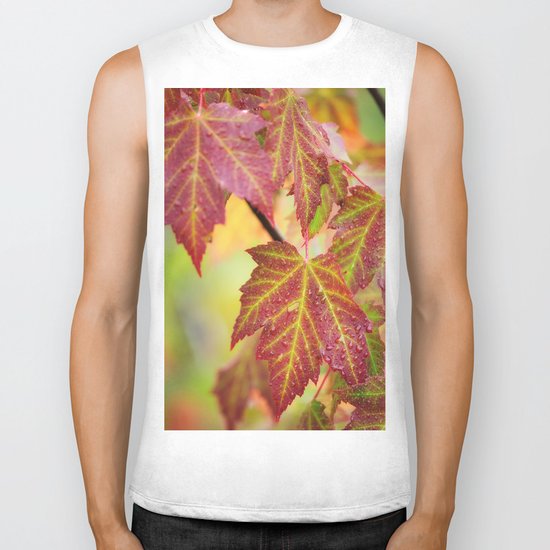 Maple Leaves Biker Tank