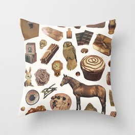 BROWN by Beth Hoeckel Throw Pillow