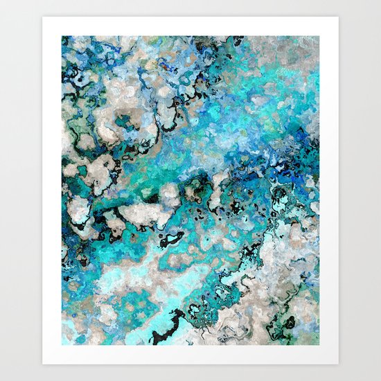 Marble Art V7 Art Print