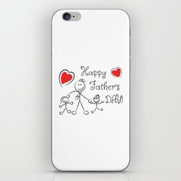 happy fathers day  iPhone Skin