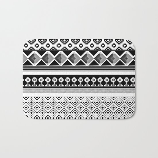 Modern Black 2 Bath Mat