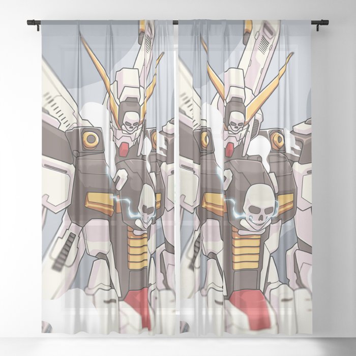 Gundam Crossbone Sheer Curtain