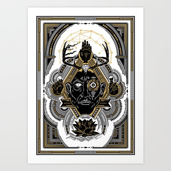 believe, effort and courage Art Print