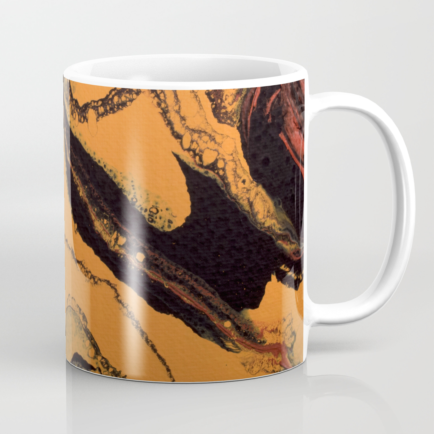 Dirty Acrylic Pour Painting 07 Fluid Art Reproduction Abstract Artwork Coffee Mug By Pipafineart Society6