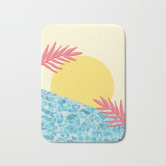 Tropical landscape Bath Mat