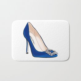 Blue Shoe Bath Mat