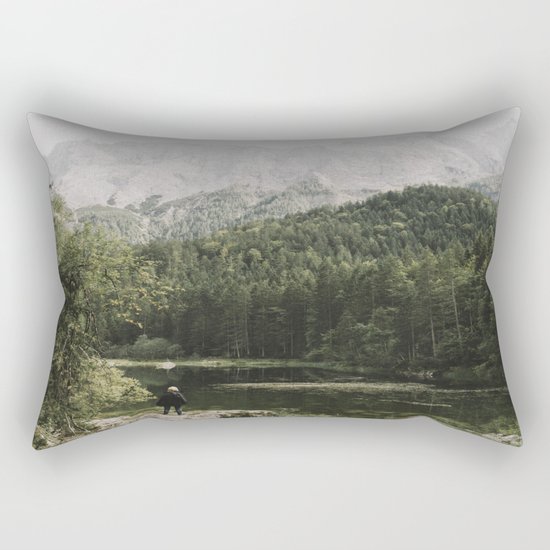In silence - landscape photography Rectangular Pillow