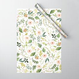 Botanical Spring Flowers Wrapping Paper