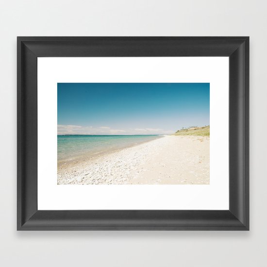 Seaside Manitou Island Framed Art Print