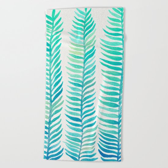 Seafoam Seaweed Beach Towel