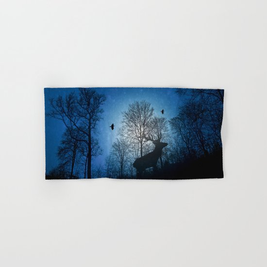 Deer in the snow Hand & Bath Towel