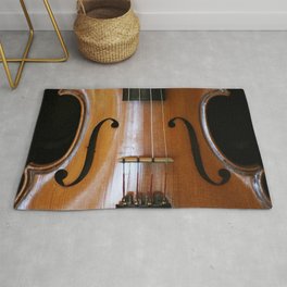 Close-up of Beautiful Violin Black Background #decor #society6 #buyart Rug | Black, Closeup, Music, Nostalgic, Homedecor, Brown, Photo, Instrument, Love, Decor 