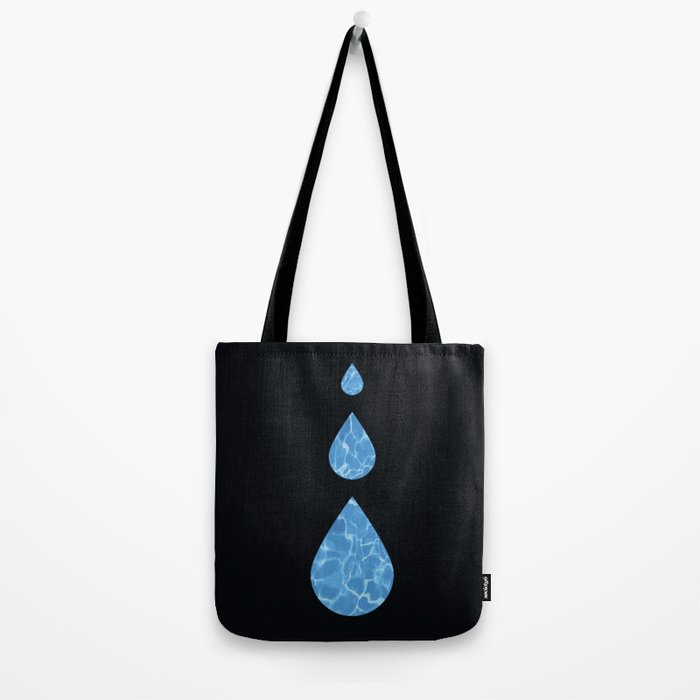 Water Drops Abstract Water Sign The Five Elements Abstract Symbol Tote Bag
