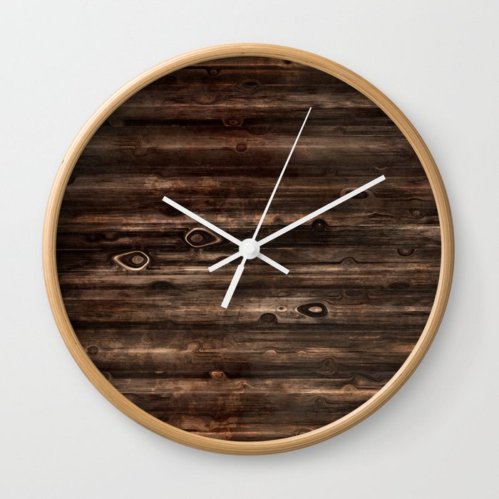 Brown bamboo sticks Wall Clock