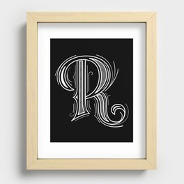 Alphabet R Recessed Framed Print