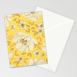 Yellow Flowers Stationery Card