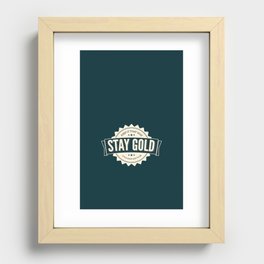 stay gold. Recessed Framed Print