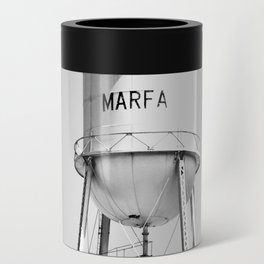 Marfa Water Tower B&W Can Cooler