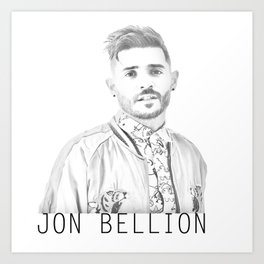 jon bellion illustration with text prints