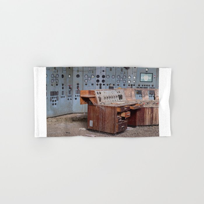 Derelict Control Room Desk Hand Bath Towel By Kinza Society6